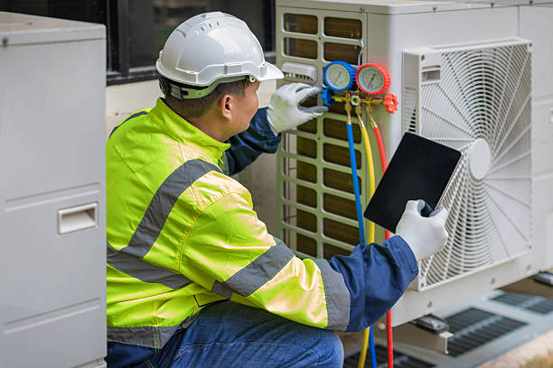 Professional Hvac Maintenance technician working in Drums, PA